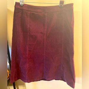 Croft & Barrow stretch corduroy skirt size 12